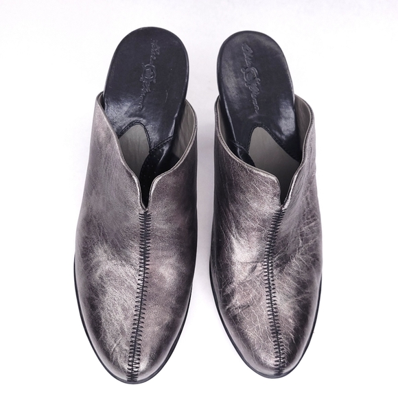 Born Metallic Pewter Leather Slide Heel | 10 - Picture 4 of 11